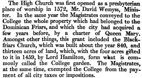 Cutting regarding first use of Glasgow Cathedral as a Presbyterian place of worship