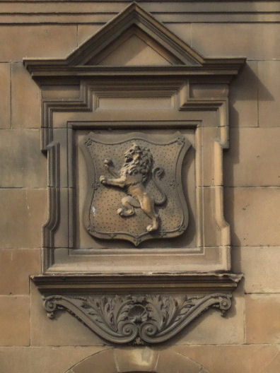 Caledonian Railway lion crest at Bridge Street Station