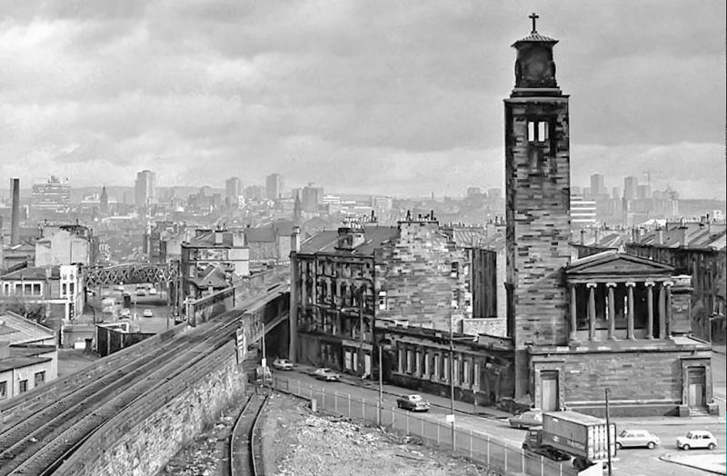 Viaduct carrying Barrhead line over Cathcart Road