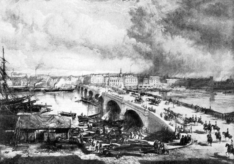 View of riverside from Bridge Street Station c.1850