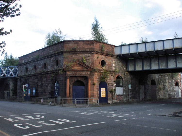 Entrance to Cumberland Street Station at 100 Cumberland Street, Glasgow