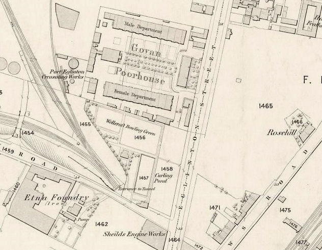 Site of Eglinton Street Station before railway
