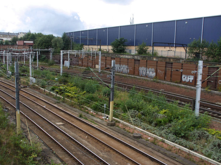 Site of main line platforms at Eglinton Street Station