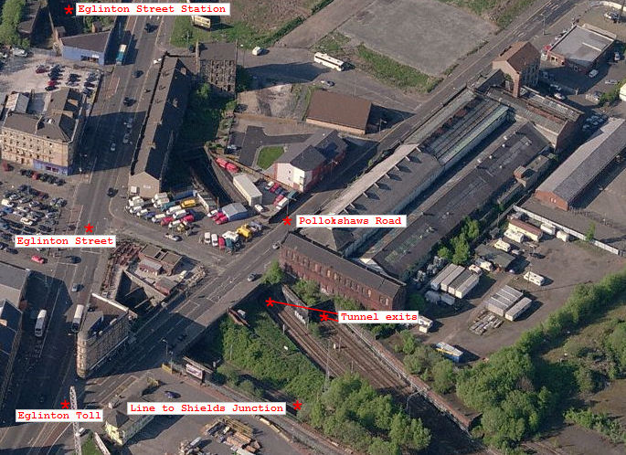 Exit to tunnels from Eglinton Street Station