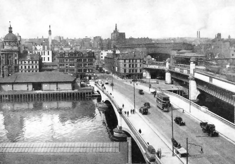 Newly completed King George V Bridge looking towards Central Station 