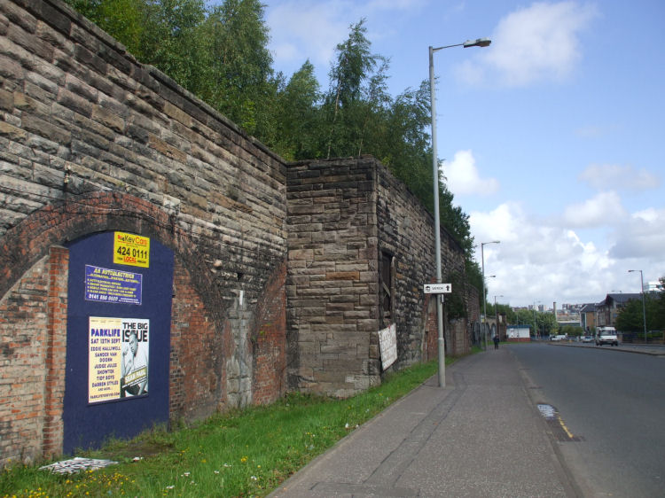 View of outbound platform of Gorbals Station