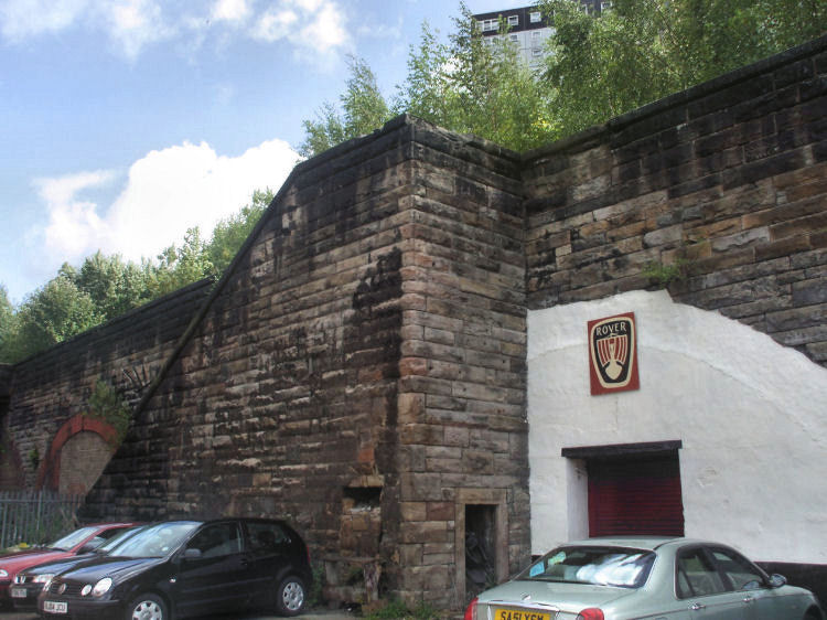 View of outbound platform of Gorbals Station