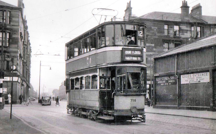 No. 12 tram at Govan Road