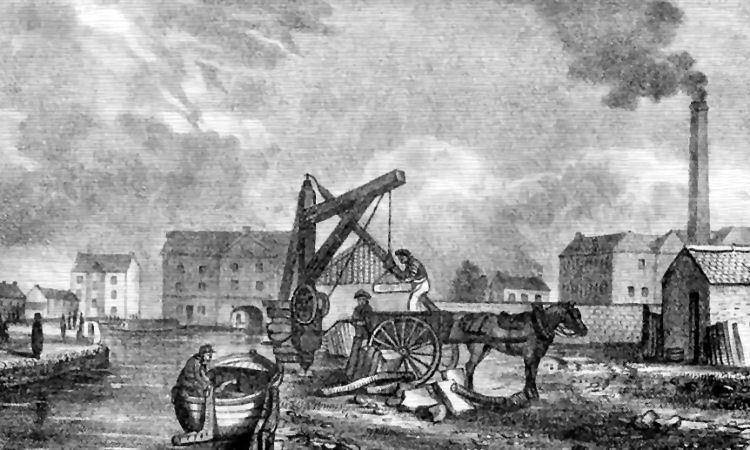 Sketch of terminus of canal at Port Eglinton 