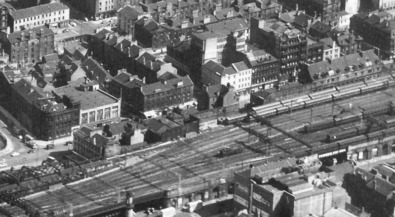 View of both Bridge Street Stations from the late 1960's