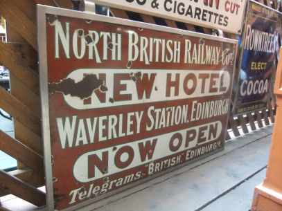 Sign for new hotel at Waverley Station, Edinburgh