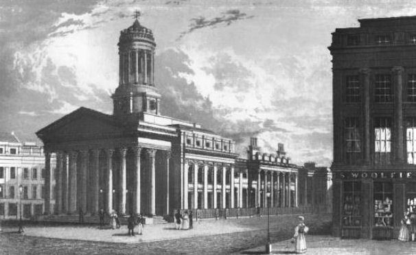 Engraving of Royal Exchange, Gallery of Modern Art, Glasgow 