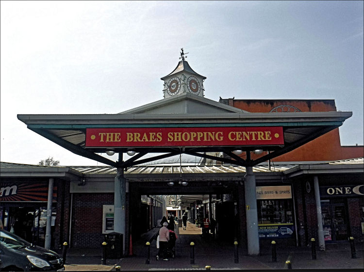 The Braes Shopping Centre, Castlemilk, built on site of the mansions at Castleton