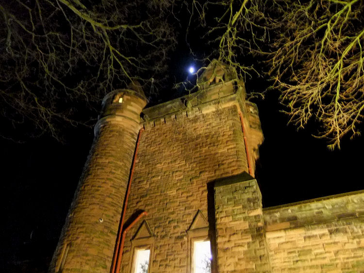 Moonlight over Pollokshields Burgh Hall