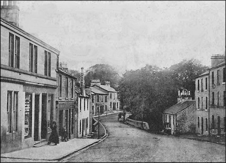 Old view of Main Street, Busby