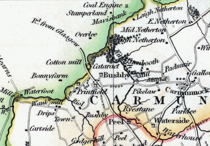 Map of Busby, 1832