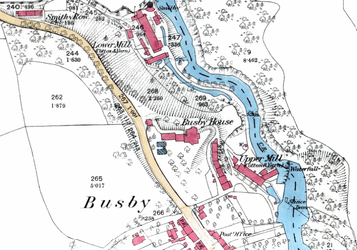 Map of Busby, 1863