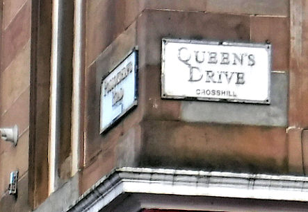 Street sign at Bute Terrace, Strathbungo
