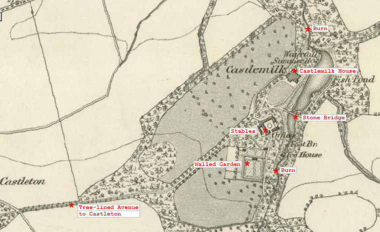 1850's map of Castlemilk