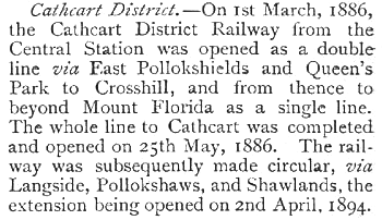 Extract from a Peoples History of Glasgow 1899