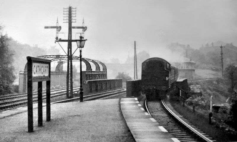 Double railway bridges at Cathcart Station