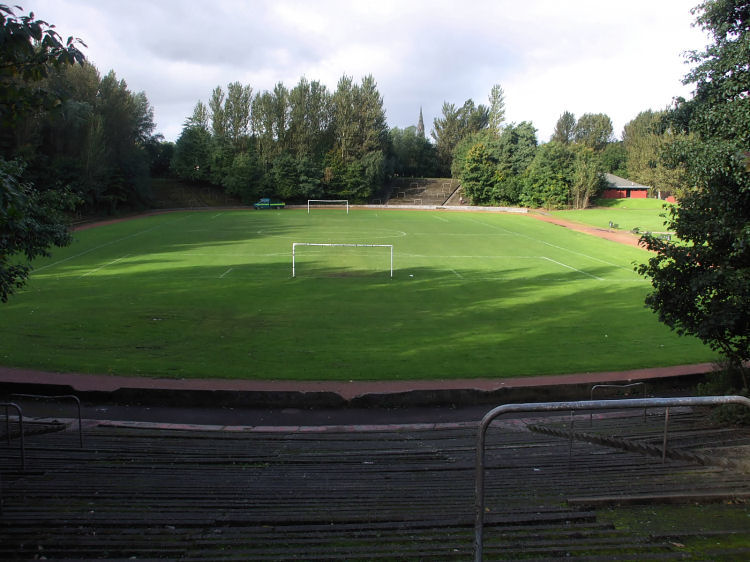 View from terraces of Cathkin Park, the former home of Third Lanark FC
