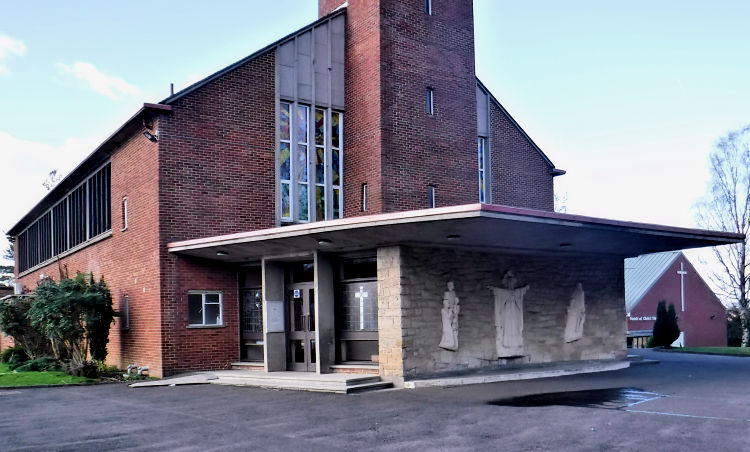 Entrance to of Christ the King Church, King's Park