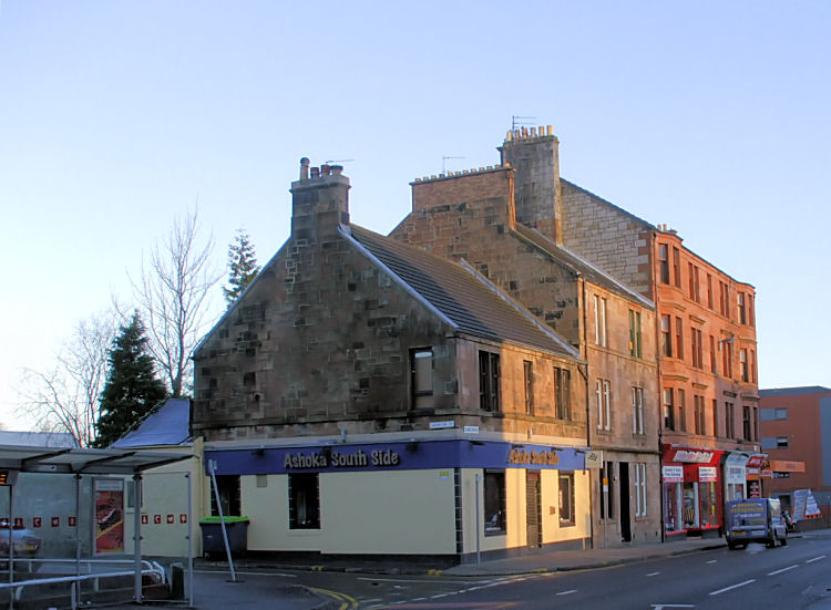 Evolutionary steps of development in Clarkston Road by height and stone colour