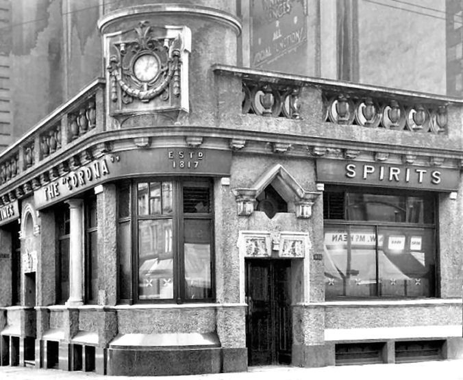 Old photograph of Corona Bar Glasgow
