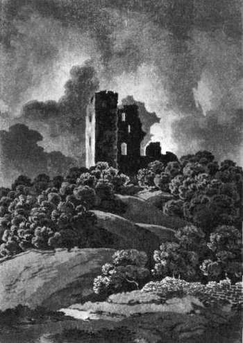 Engraving of Crookston Castle