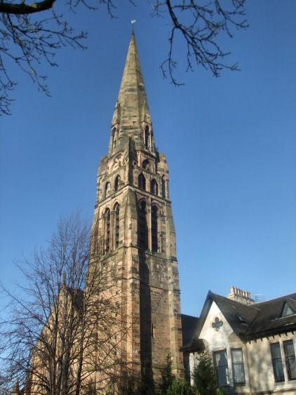 Tower and spire of Queen�s Park Established Church