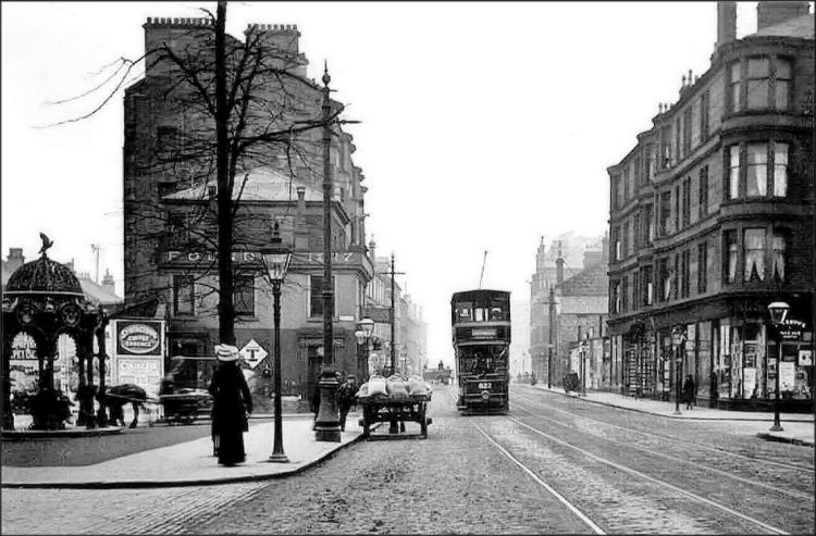 Corner view of Minard Road, Langside Avenue and Pollokshaws Road