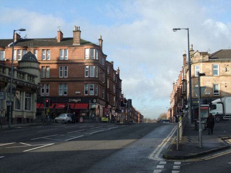 View of the site of Crossmyloof village