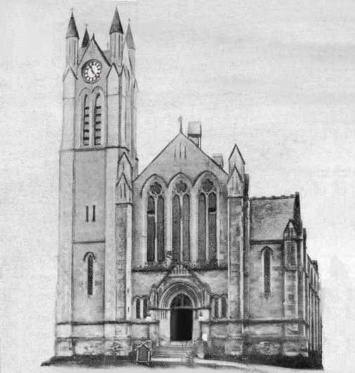 Pencil sketch of Greenbank Parish Church