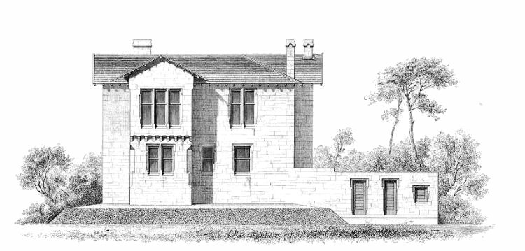 Rear elevation of 'Howburn', Queen Mary Avenue, Crosshill