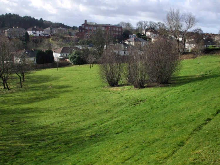 View of King's Park Primary School from Hundred Acre Hill