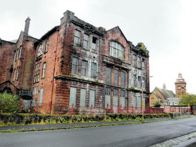 Derelict Sir John Maxwell Primary School, September 2016