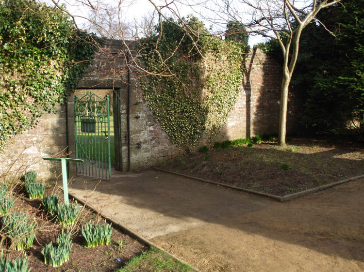 Entrance to walled garden from park