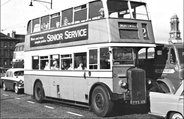 No.2 Corporation bus from King's Park to Knightwood on Victoria Bridge