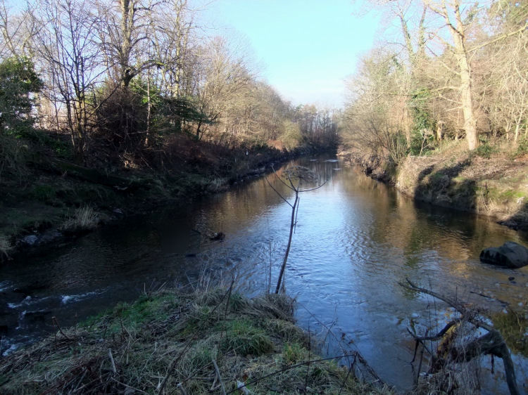 Confluence of Levern Water and White Cart Water