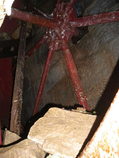 Mill wheel at Linn Falls, credit Andrew Roscoe