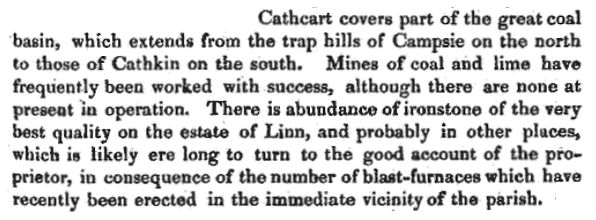 Extract from Statistical Accounts of Scotland, 1845, by Rev. James Smith