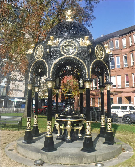 Bailie James Martin Fountain relocated to Glasgow Green