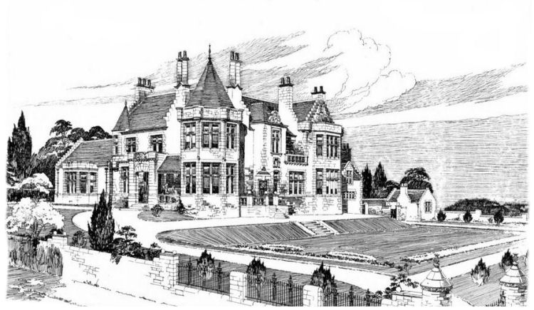 Exhibition drawing of 'Matheran', Pollokshields, 1904