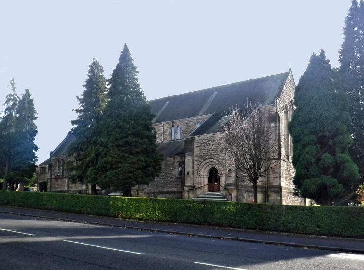 Entrance to Merrylea Parish Church at base of unbuilt tower