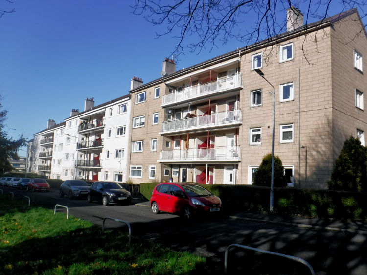 Four storey blocks of flats at Merrylee