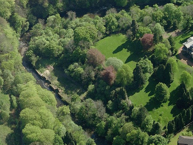 Site of Millholm Paper Mill on riverside