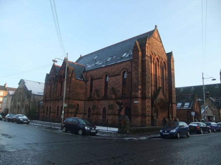 View of New Jerusalem Church at corner of Queen's Drive and Niddrie Road