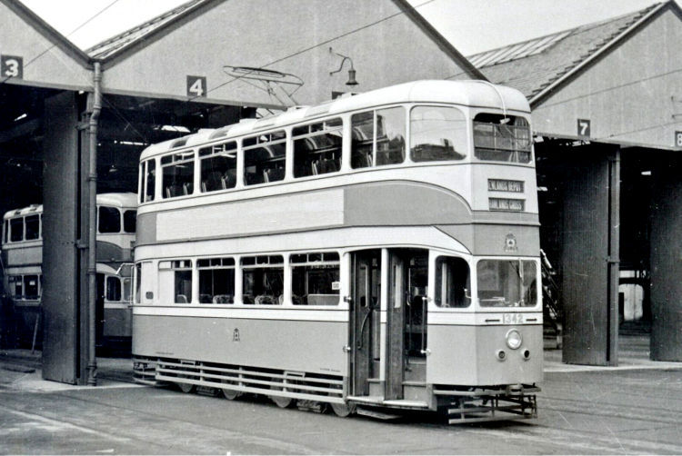 Cunarder tramcar at Newlands Depot