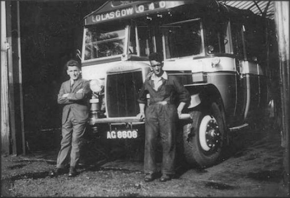 Original SMT bus at Newton Mearns Bus Depot